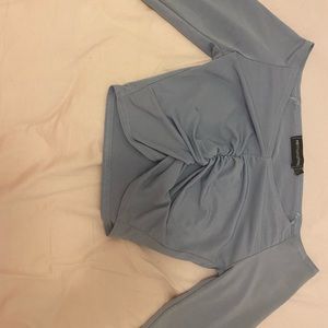 Pretty little thing long sleeve crop top